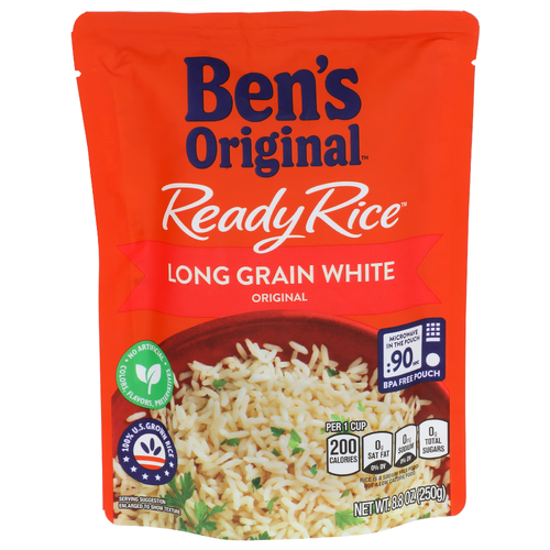 Ben's Original Long Grain White Ready Rice - 8.8 Ounce