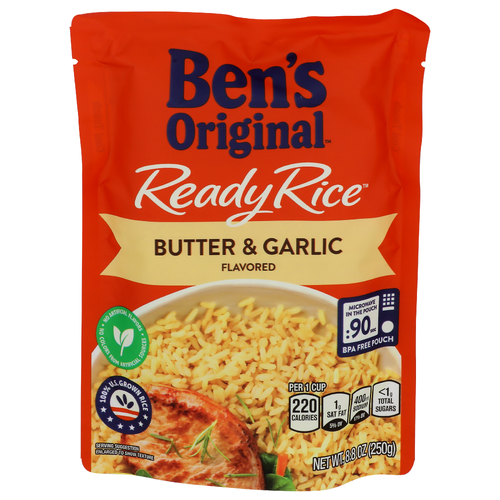 Ben's Original Butter & Garlic Ready Rice - 8.8 Ounce