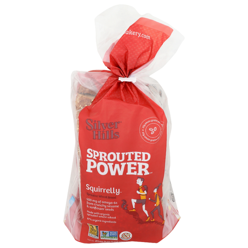 Silver Hills Sprouted Wheat Bread Squirrelly Power - 21 Ounce
