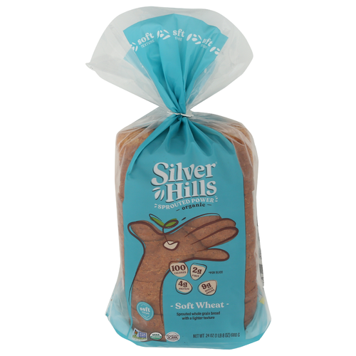 SILVER HILLS Organic Whole Grain Bread Sprouted Soft Wheat - 24 Ounce