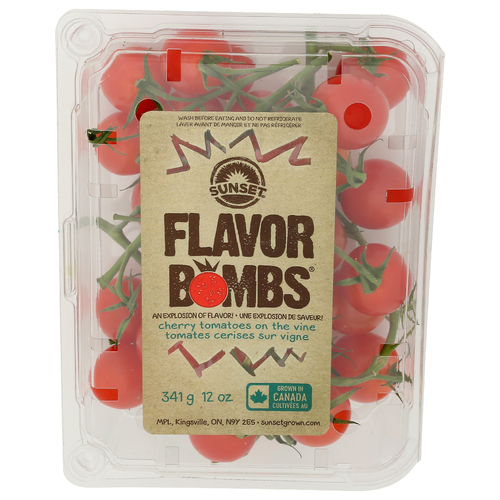 SUNSET Flavor Bombs Cherry Tomatoes On The Vine - 341 Gram