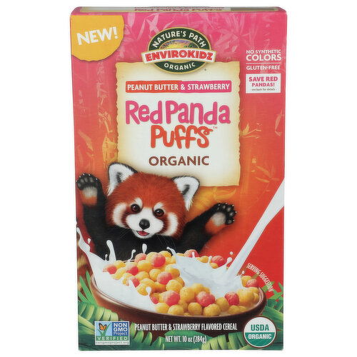 Envirokidz Nature's Path Organic Red Panda Puffs Cold Cereal Box - 10 Ounce Image 1 of 4