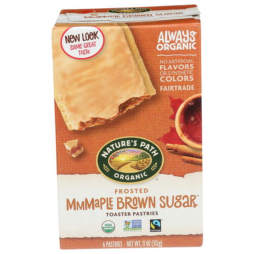 Nature's Path Organic Maple Brown Sugar Toaster Pastries Cinnamon Frosted Froster - 1.833 Ounce - 6 Count