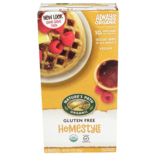 Nature's Path Organic Homestyle Waffles Box Homestlye - 1.233 Ounce - 6 Count