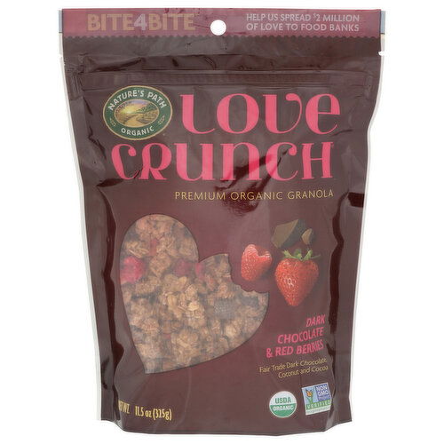NATURE's Path Organic Dark Chocolate Red Berries Granola Love Crunch Chocolate & Red - 11.5 Ounce - 1 Count
