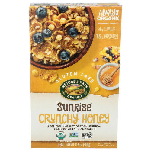 NATURE's Path Organic Honey Cold Cereal Crunchy Sunrise - 10.6 Ounce Image 1 of 4