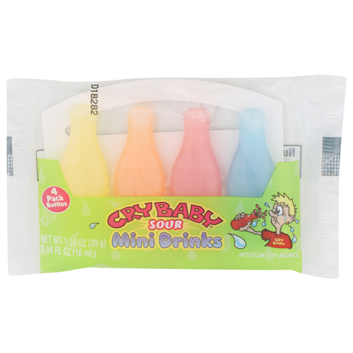 Cry Baby Mini Drinks Sour - 0.54 Fluid Ounce - 4 Count
