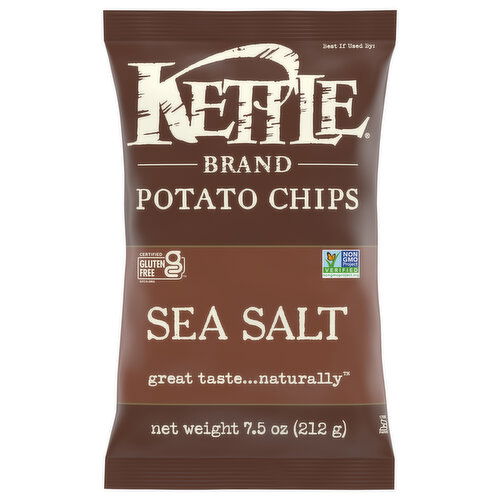 Kettle Brand Potato Chips, Sea Salt