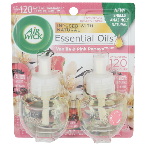 Air Wick Vanilla & Pink Payaya Essential Oils - 2 Count