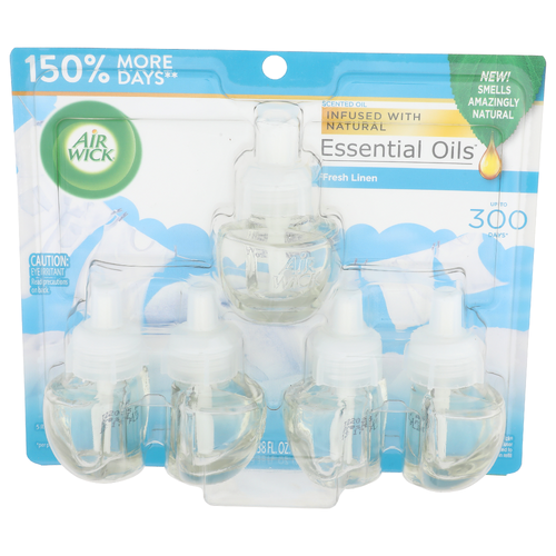 Air Wick Fresh Linen Essential Oils - 5 Count