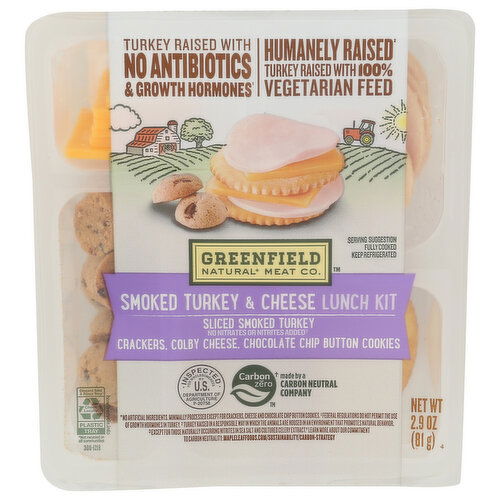 Greenfield Smoked Turkey And Cheese Lunch Kit - 2.9 Ounce Image 1 of 4