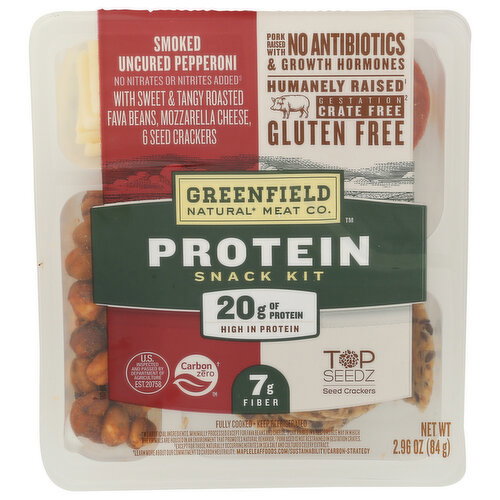 Field Roast MEAT & CHEESE Co Greenfield Natural Meat CO. Smoked Uncured Pepperoni Protein Snack Kit - 2.96 Ounce Image 1 of 4
