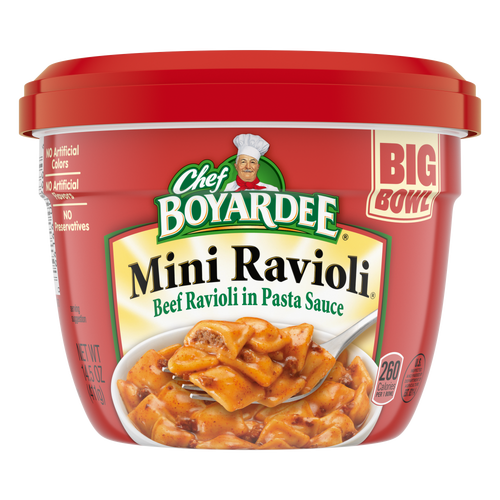 Chef Boyardee Mini Ravioli, Beef In Pasta Sauce - 14.5 Ounce