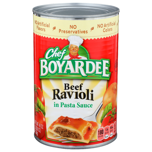 Chef Boyardee In Pasta Sauce Beef Ravioli - 40 Ounce