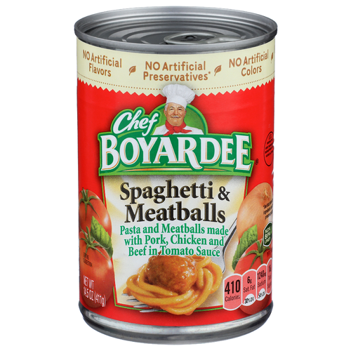 Chef Boyardee Spaghetti & Meatballs - 14.5 Ounce