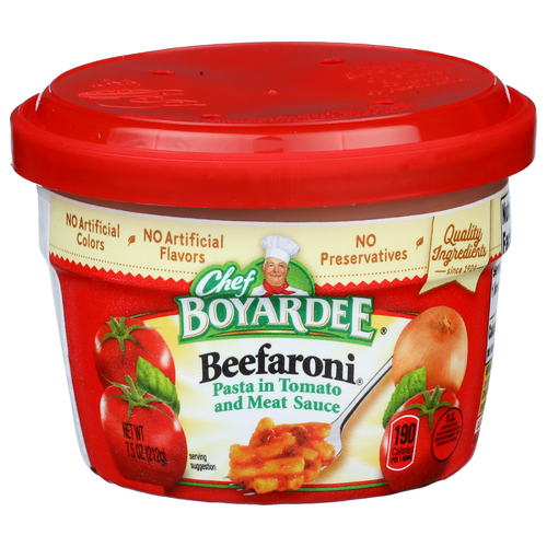 Chef Boyardee Pasta In Tomato And Meat Sauce Beefaroni - 7.5 Ounce