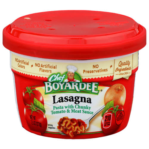 Chef Boyardee Pasta With Chunky Tomato & Meat Sauce Lasagna - 7.5 Ounce