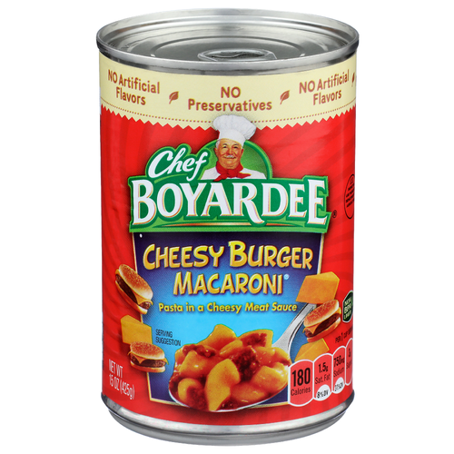 Chef Boyardee Cheesy Burger Macaroni - 15 Ounce