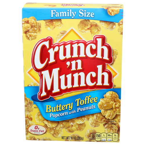 Crunch 'N Munch Buttery Toffee 'n Popcorn With Peanuts - 10 Ounce