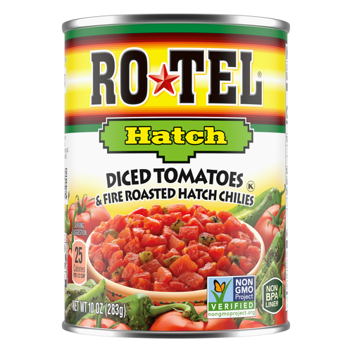 RO*TELDiced Tomatoes & Fire Roasted Hatch Chilies - 10 Ounce