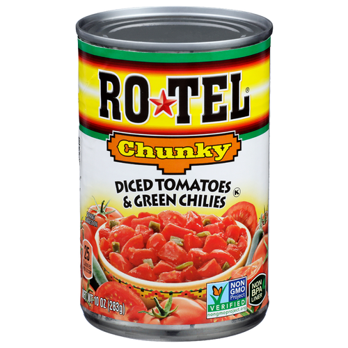 Ro-Tel Chunky Diced Tomatoes & Green Chilies - 10 Ounce