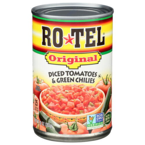 Ro-Tel Rotel Diced Tomatoes And Green Chilies - 10 Ounce
