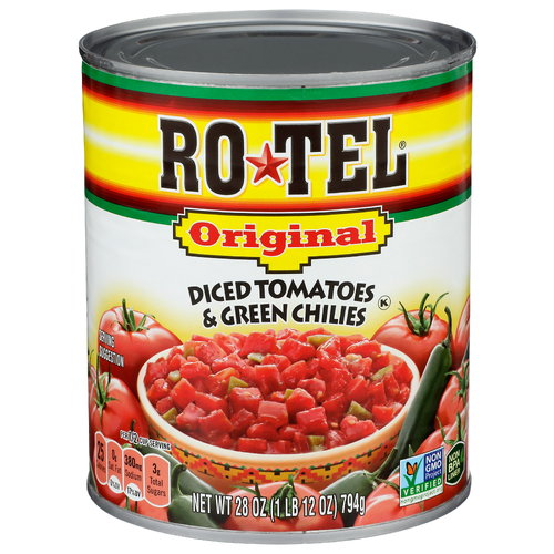 Ro-Tel Original Diced Tomatoes & Green Chilies - 28 Ounce