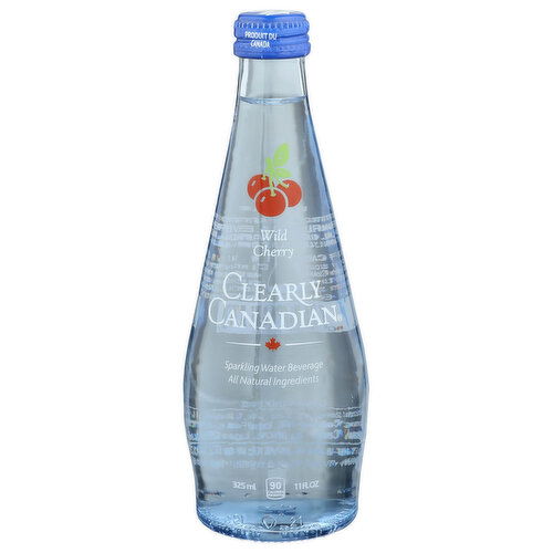 Clearly Canadian Sparkling Water Beverage Wild Cherry - 11 Fluid Ounce - 1 Count