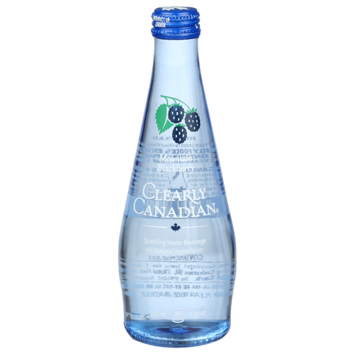 Clearly Canadian Sparkling Water Beverage Mountain Blackberry - 11 Fluid Ounce