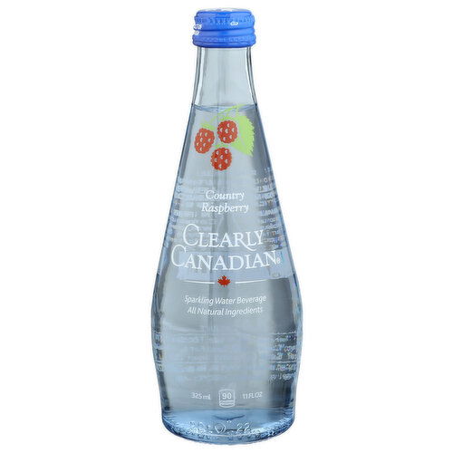 Clearly Canadian Sparling Water Beverage Country Raspberry - 11 Fluid Ounce