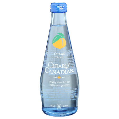 Clearly Canadian Sparkling Water Beverage Orchard Peach - 11 Fluid Ounce