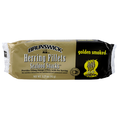 Brunswick Golden Smoked Herring Fillets - 3.25 Ounce