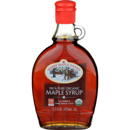 Shady Maple Farms Pure Syrup U.s. Grade a Dark, Robust Taste - 12.7 Fluid Ounce
