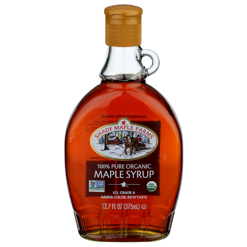 Shady Maple Farms 100% Pure Leone Organic Syrup Us Grade A Amber Rich Taste Smf U.S. Amber - 12.7 Fluid Ounce Image 1 of 4