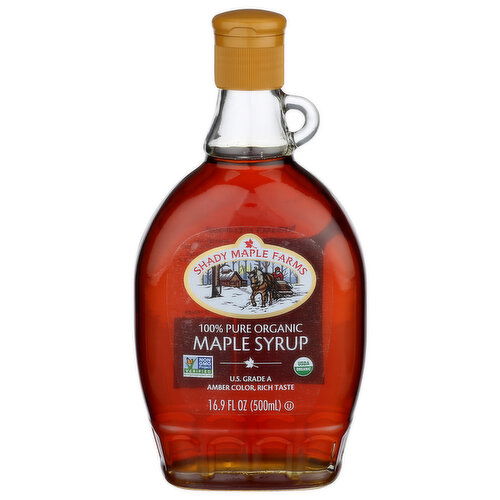 Shady Maple Farms 100% Pure Leone Organic Syrup Us Grade A Amber Rich Taste Smf U.S. Amber - 16.9 Fluid Ounce Image 1 of 4