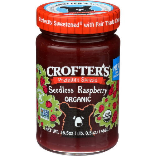 Crofter's Premium Spread Seedless Raspberry - 16.5 Ounce