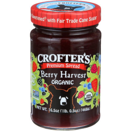 Crofter's Premium Spread Berry Harvest - 16.5 Ounce
