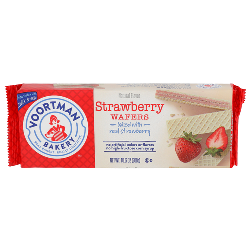 Voortman Bakery Strawberry Wafers - 10.6 Ounce