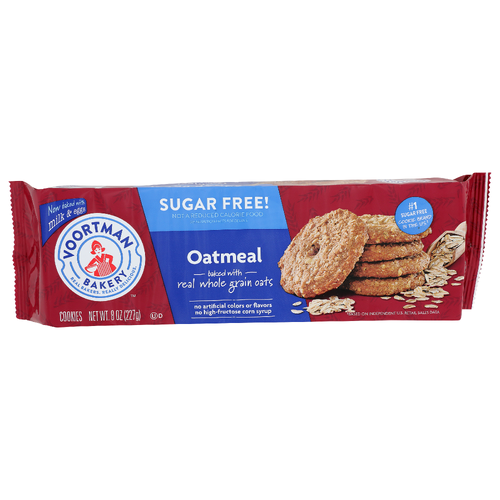 thumbnail image 2 of Voortman Bakery Sugar Free Oatmeal Cookies, Pack Of 12 2 of 10