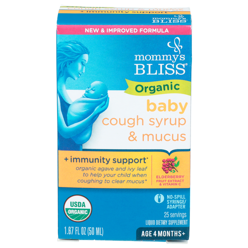 Mommy's Bliss Elderberry Fruit Extract & Vitamin c Baby Cough Syrup & Mucus - 0.067 Fluid Ounce - 25 Count