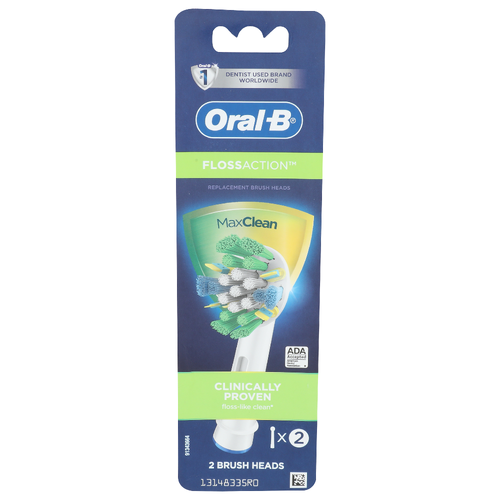 Oral-B Flossaction Replacement Brush Heads - 2 Count