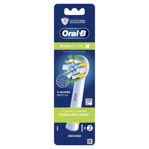Oral-B Flossaction Replacement Brush Heads - 2 Count Image 1 of 2