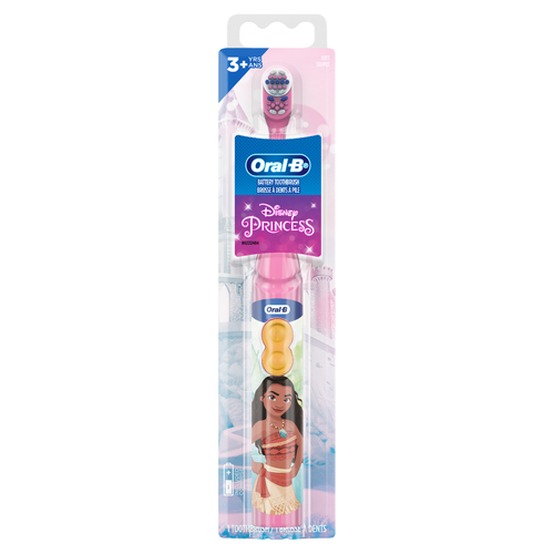 Oral-B Kid's Battery Toothbrush Featuring Disney's Moana, Soft Bristles, For Kids 3+ - 1 Count