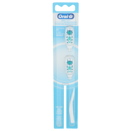 Oral-B Battery Power Replacement Brush Heads - 2 Each