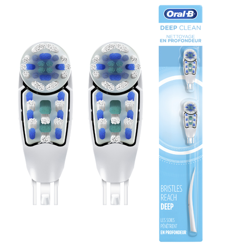Oral-B Battery Power Replacement Brush Heads - 2 Each Image 1 of 2