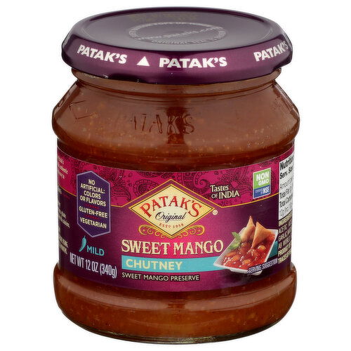 Patak's Chutney Sweet Mango - 12 Ounce