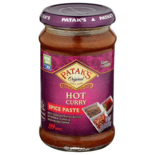 Patak's Paste Hot Curry - 10 Ounce