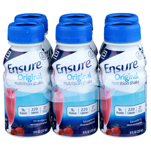 Ensure Strawberry Original Nutrition Shake - 8 Fluid Ounce - 6 Count