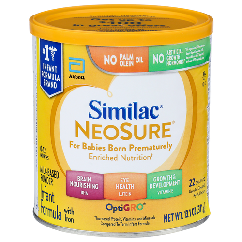 Similac Infant Formula, with Iron, Milk-Based Powder, 0-12 Months - 13.1 Ounce