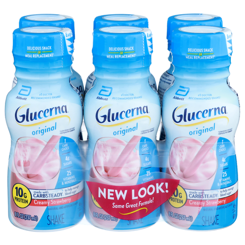 Glucerna Creamy Strawberry Shake - 8 Fluid Ounce - 6 Count